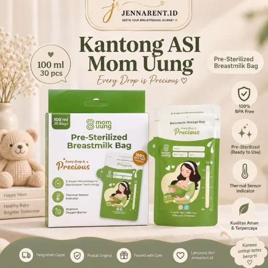 Sewa Kantong ASI Mom Uung di JennaRent.ID